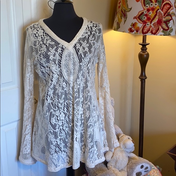 Free People Tops - Free People Crochet Tunic